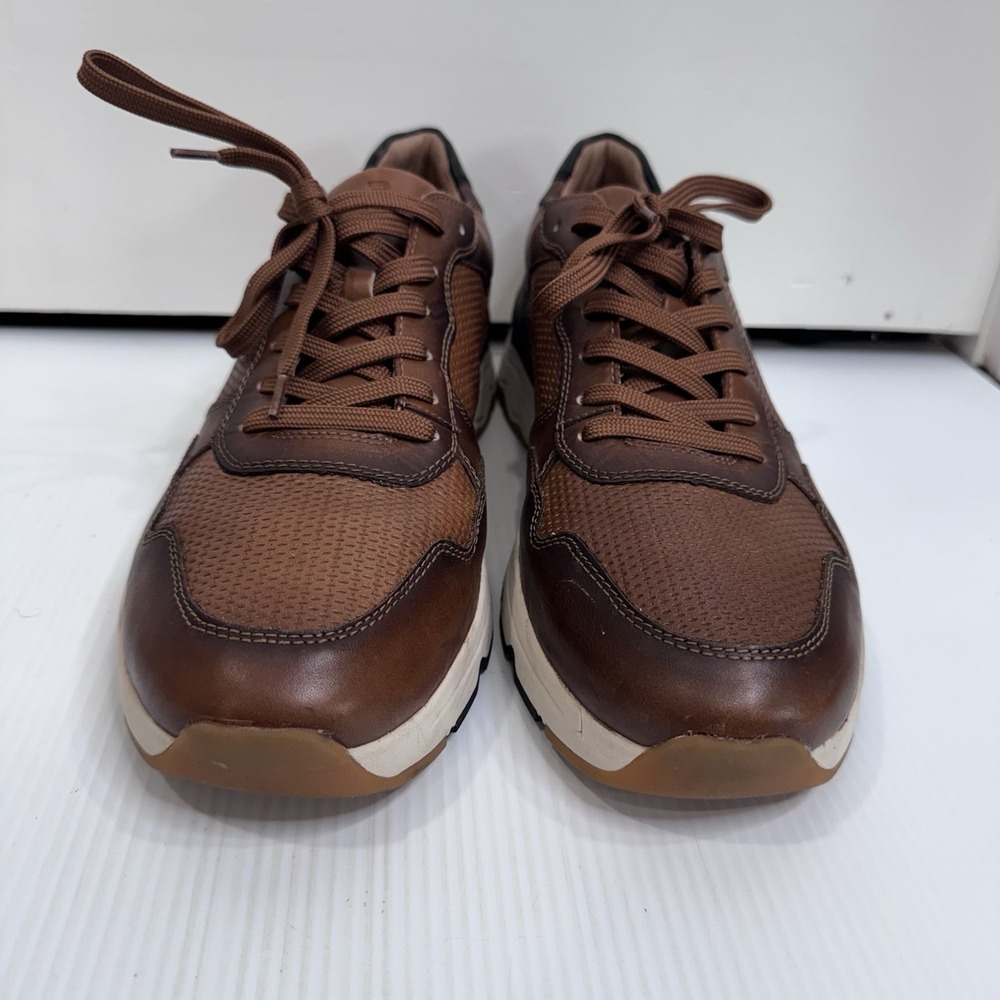 Rieker Revolution Mens 47 Brown Leather Comfort Sneakers Walking Shoes